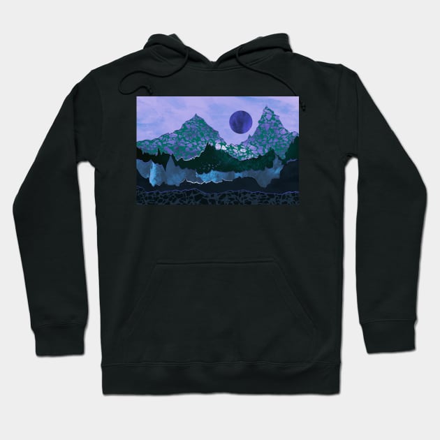 Extravagant purple world Hoodie by cesartorresart